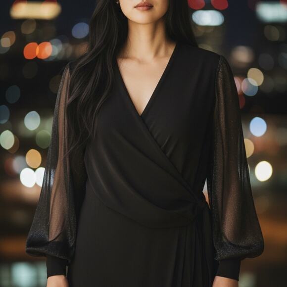 Jones New York Dresses & Skirts - Jones New York Black Long Sleeve Dress